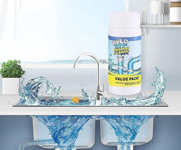 High Density Drain Opener with pH Modifying Formula and Septic Safe Solution