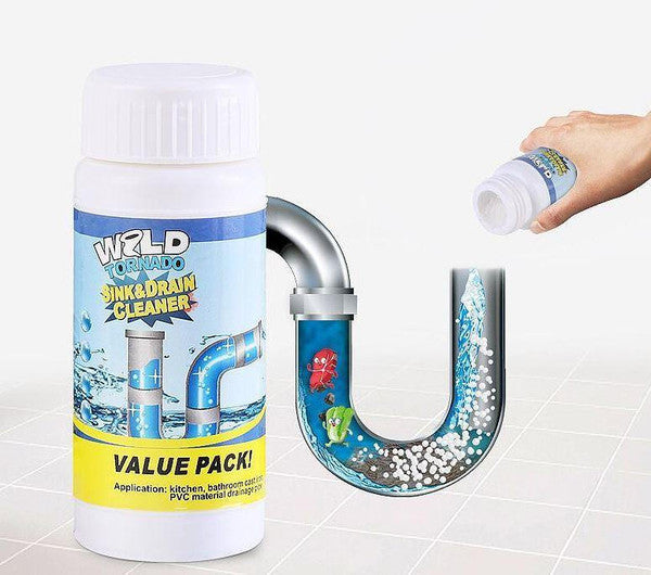 High Density Drain Opener with pH Modifying Formula and Septic Safe Solution
