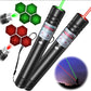 Green Laser Pointer with Rechargeable Battery and Starry Pattern, 2000ft Range