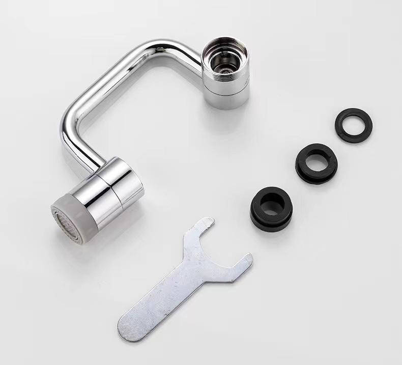 Swivel Faucet Extender with Dual Spray Modes and Aerator Filter, Universal Adapters