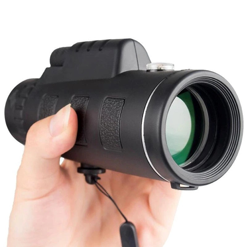 High Power Monocular Telescope With Smartphone Holder and Tripod, Waterproof 10x Magnification