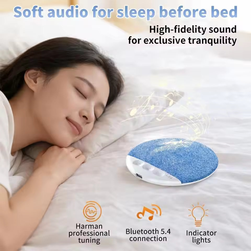 Pillow Speaker with V6.0 Wireless and Built-In White Noise, Rechargeable Battery