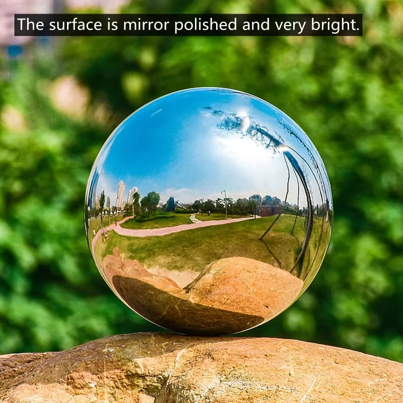 Polished Stainless Steel Garden Viewing Spheres