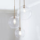 Modern Globe Pendant Light in Brushed Brass