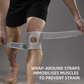 Adjustable Knee Brace with Silicone Ring and Dual Side Stabilizers, Open Patella