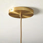 Modern Globe Pendant Light in Brushed Brass