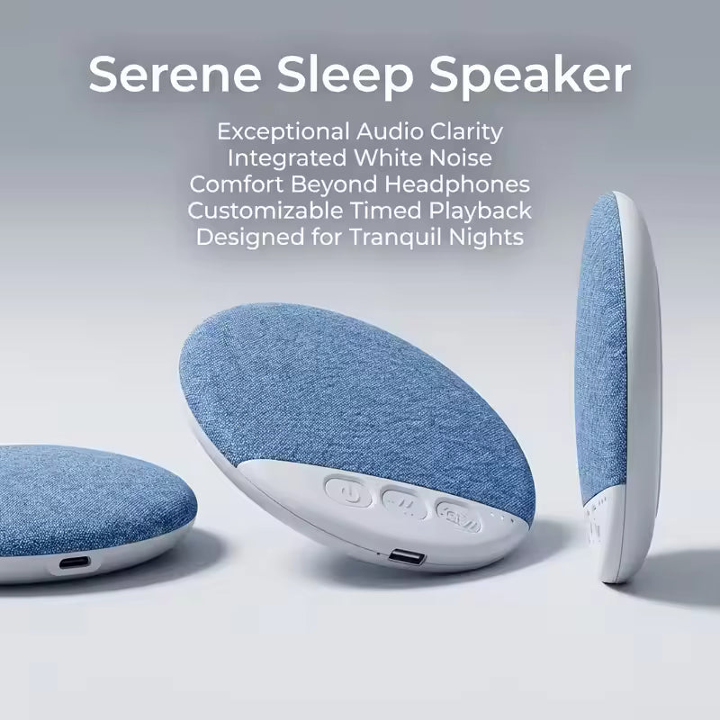 Pillow Speaker with V6.0 Wireless and Built-In White Noise, Rechargeable Battery