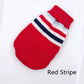 Large Dog Christmas Sweater with Striped Knit Pattern and Seasonal Design