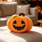 Soft Plush Halloween Characters with Embroidered Faces and Seasonal Designs
