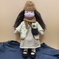 Soft Cotton Doll with Wool Stuffing and Neutral Features for Toddlers