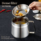 304 Stainless Steel Deep Fryer Pot with Basket, 2 in 1 Oil Strainer and Large Capacity for Frying Bacon and Food