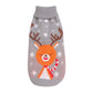 Large Dog Christmas Sweater with Striped Knit Pattern and Seasonal Design
