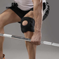 Adjustable Knee Brace with Silicone Ring and Dual Side Stabilizers, Open Patella