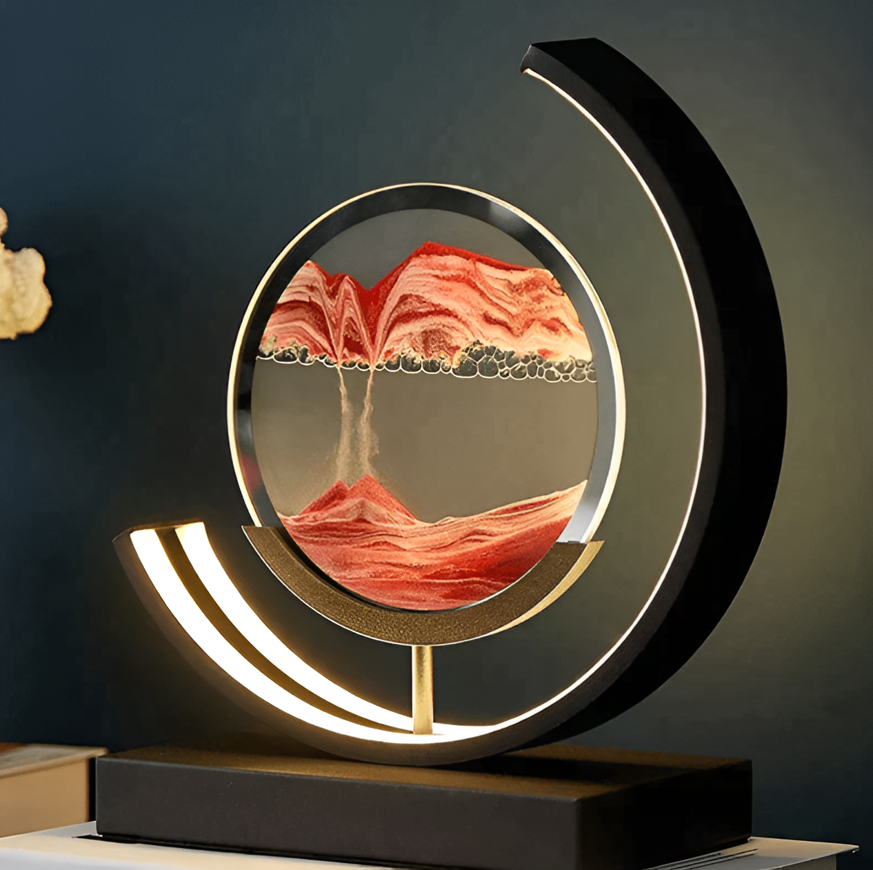 Sand Glow Sand Lamp with Remote Control and Dimmable Features