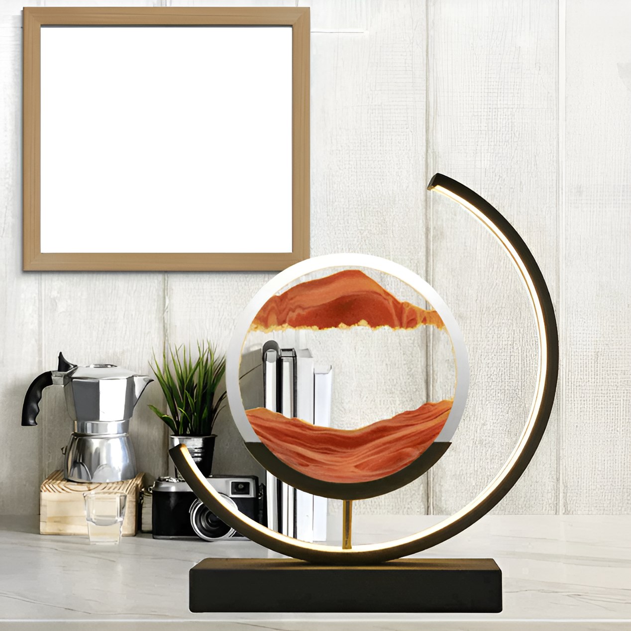 Sand Glow Sand Lamp with Remote Control and Dimmable Features