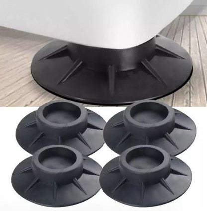 Washing Machine Vibration Damper Pads with Rubber Grip and Noise Reduction, Set of 4