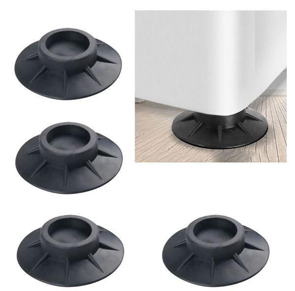 Washing Machine Vibration Damper Pads with Rubber Grip and Noise Reduction, Set of 4
