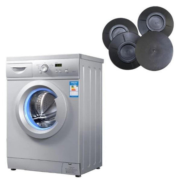 Washing Machine Vibration Damper Pads with Rubber Grip and Noise Reduction, Set of 4
