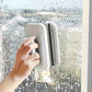 Magnetic Window Cleaner with Dual-Sided Pads and Safety String for Double Glazed Glass