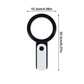 30X Handheld Magnifier with 12 LED Lights and Acrylic Lens