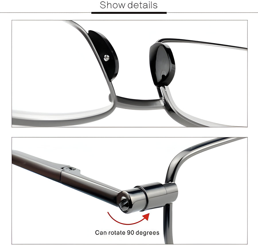 Mygametables Compact Folding Reading Glasses for Men and Women