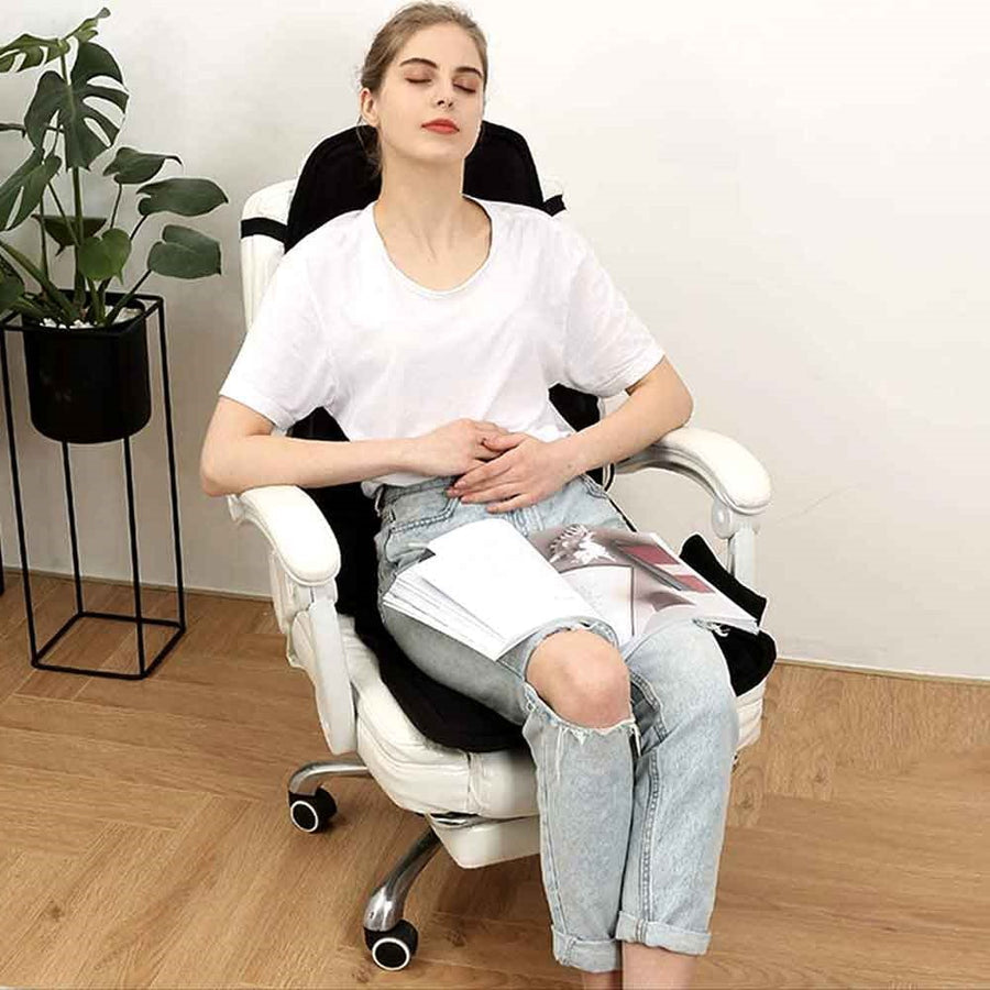 Mygametables Massage Chair Pad With Heated Back and Neck Cushion for Car and Home