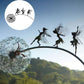 Mygametables Fairy Steel Garden Sculpture, Metal Fairy on Dandelion