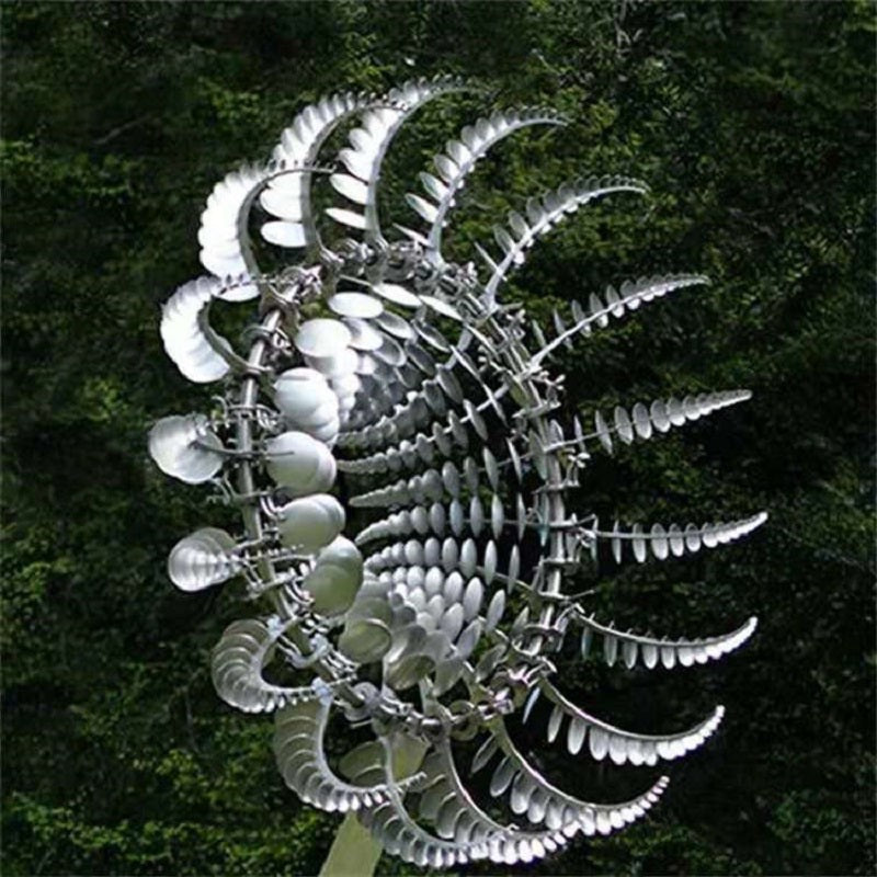 Mygametables Metal Windmill Spinner, Anti-Rust Kinetic Garden Decoration