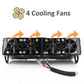 Mygametables 500W Electric Car Heater with 4 Blower Holes