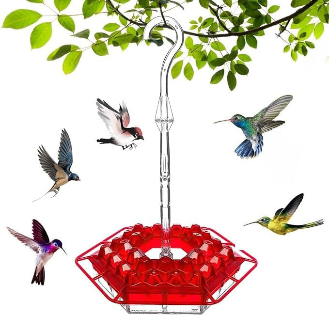 Mygametables Hummingbird Feeder with Ant Proof Hanging Perch