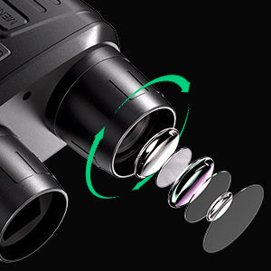 Mygametables Night Vision Binoculars 4K HD, 5x Zoom, 3-Inch Display
