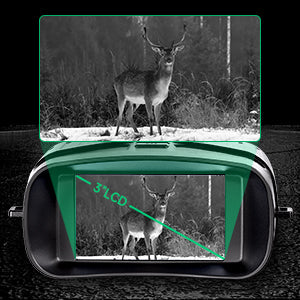 Mygametables Night Vision Binoculars 4K HD, 5x Zoom, 3-Inch Display