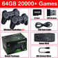 Mygametables HDMI 4K TV Game Stick Console, 64GB Retro Gaming System with Wireless Gamepads