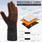Mygametables Thin Heated Glove Liners with Rechargeable Batteries