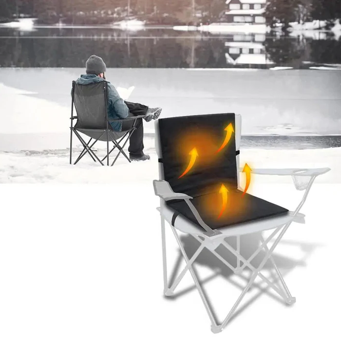 Mygametables Foldable Heated Seat Cushion with 3 Level Temperature Controller