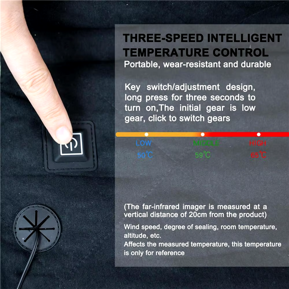 Mygametables Foldable Heated Seat Cushion with 3 Level Temperature Controller