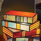 Mygametables Stained Glass Stacked Books Lamp