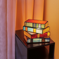 Mygametables Stained Glass Stacked Books Lamp