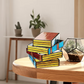 Mygametables Stained Glass Stacked Books Lamp