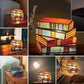 Mygametables Stained Glass Stacked Books Lamp
