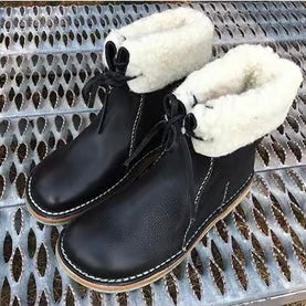 Mygametables Wool Lined Waterproof Leather Boots