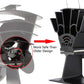Mygametables Heat Powered Fireplace Fan, Efficient Wood Stove Heat Circulator