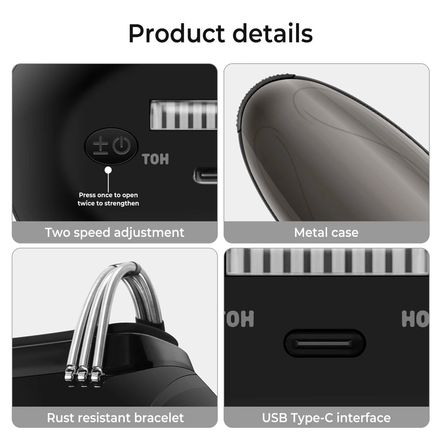 Mygametables Cordless Handheld Vibration Heat Massager for Body, Neck, Back, Head & Face