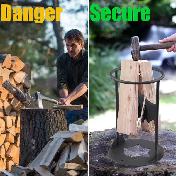 Safe Cast Iron Kindling Cracker Firewood Splitter