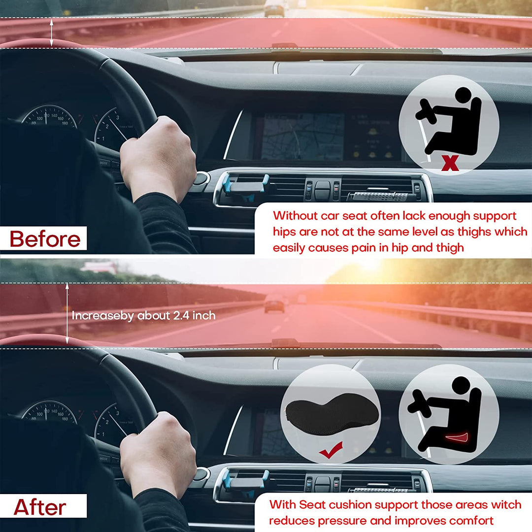 Adjustable Car Booster Seat Cushion for Comfortable Driving