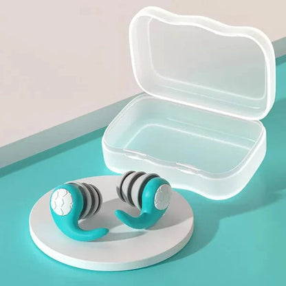 Reusable Noise Cancelling Silicone Earplugs for Deep Sleep