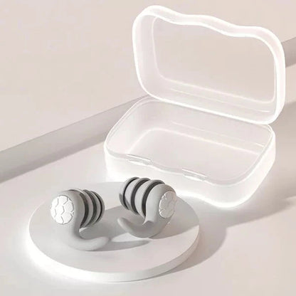 Reusable Noise Cancelling Silicone Earplugs for Deep Sleep