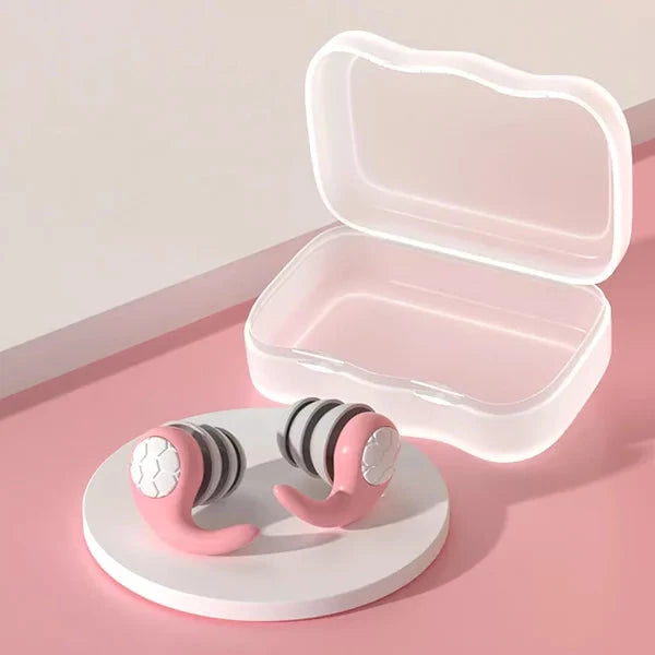 Reusable Noise Cancelling Silicone Earplugs for Deep Sleep
