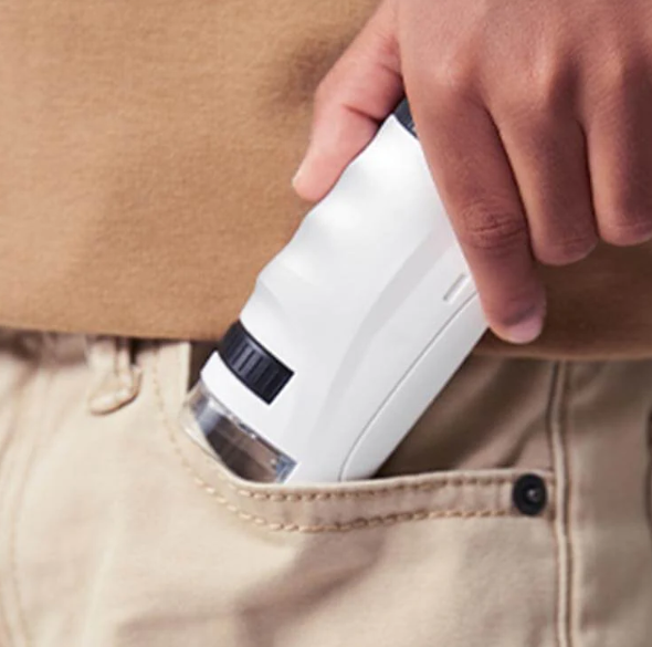 MGT Kids Portable Mini Pocket Microscope with Adjustable Zoom