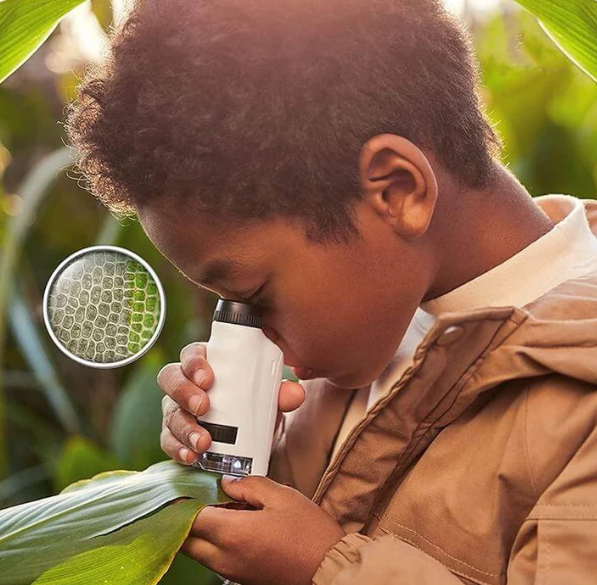 MGT Kids Portable Mini Pocket Microscope with Adjustable Zoom